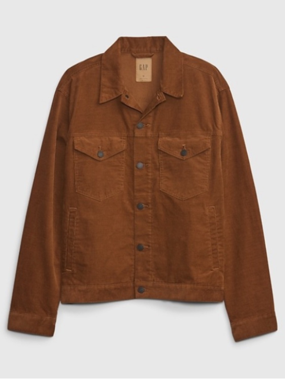 Gap Icon Corduroy Jacket, M, Bright Brown